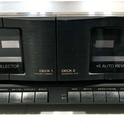FISHER TAPE DOUBLE CASSETTE DECK CR-W883