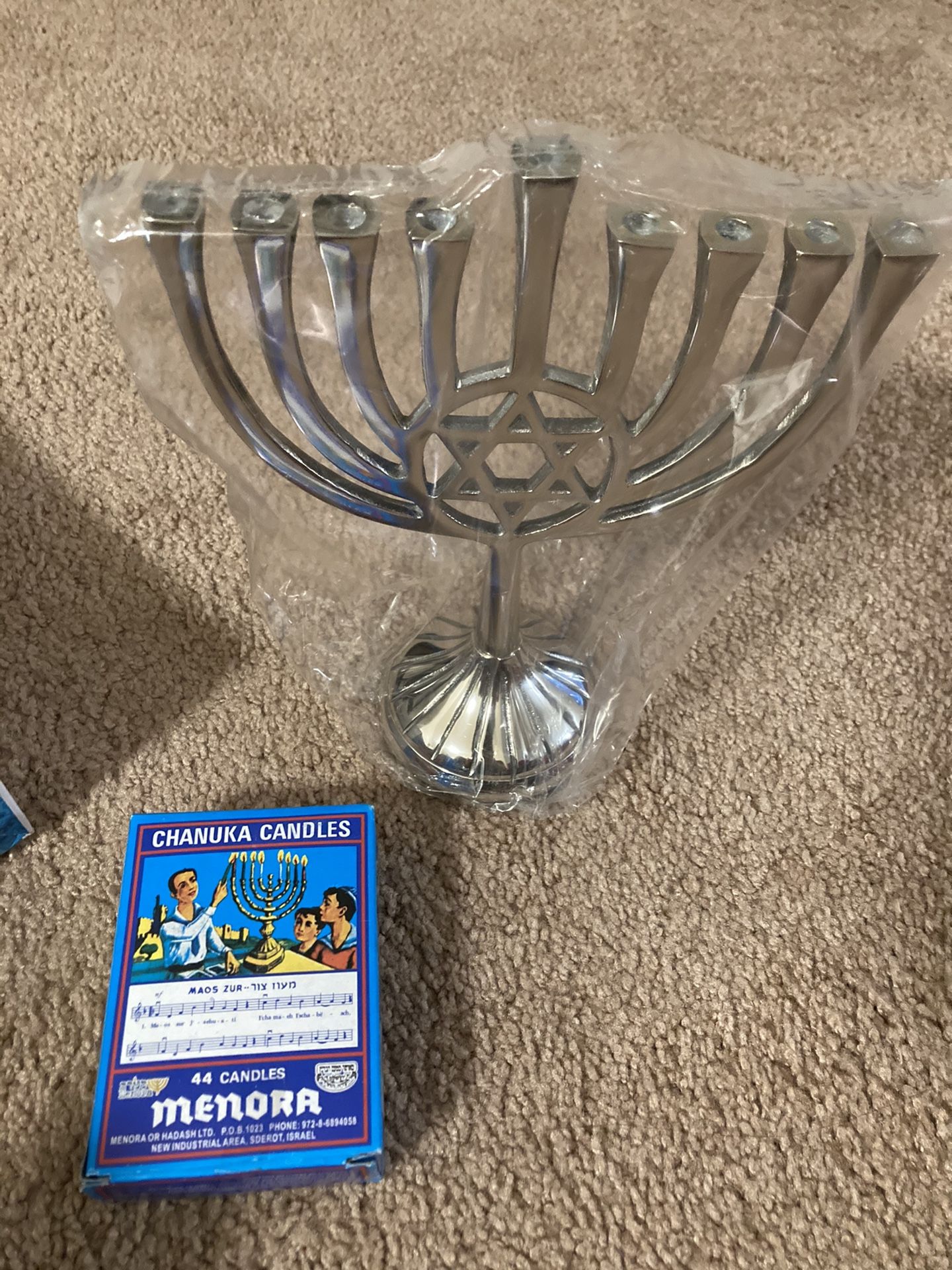 Hanukkah With 44 Candles Unused