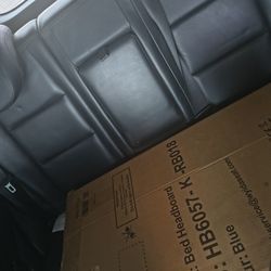 Navy Blue King Headboard