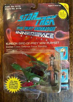 Playmates 1994 Star Trek TNG Innerspace Klingon Bird-Of-Prey Mini Playset