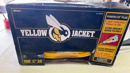 100’ 12/3 15A  Yellow Jacket extension cord