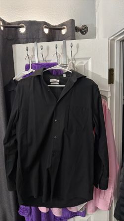 Men Long sleeve Black Polo Calvin Klein