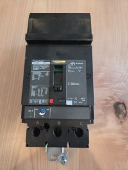 Schneider Electric JDA36200 Square D PowerPact JD 250 Circuit Breaker 3-P 200A
