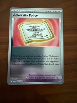 Pokémon TCG Adversity Policy 074/086 Reverse Holo Chaos Rising NM