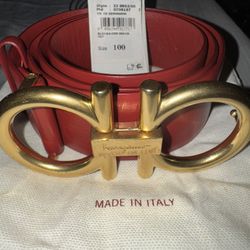 Red Salvatore Ferragamo Women’s Belt 