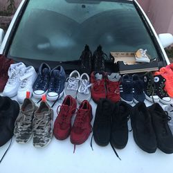 I Have 16 Pair Of Shoe Nike Jordan Vans Convert Adidas