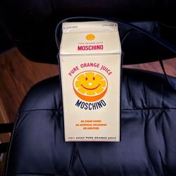 1990s Moschino Pop Art "Orange Juice Carton"