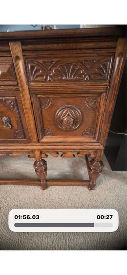 Buffet table, solid oak