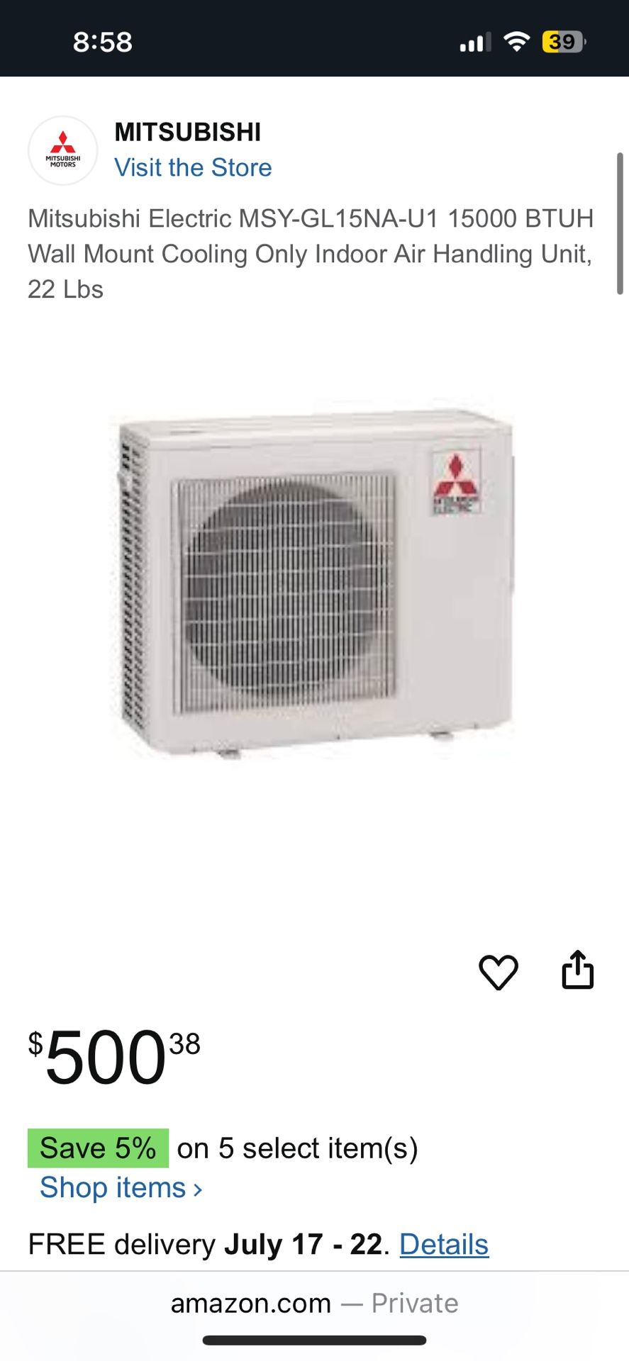 Mitsubishi Air Conditioner
