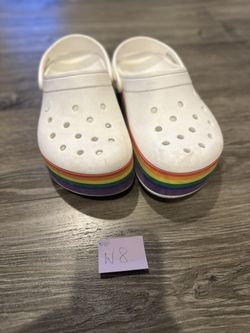 Crocs Rainbow Stripes W8
