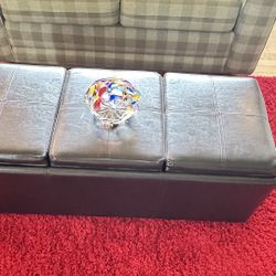 Padded storage Ottoman 