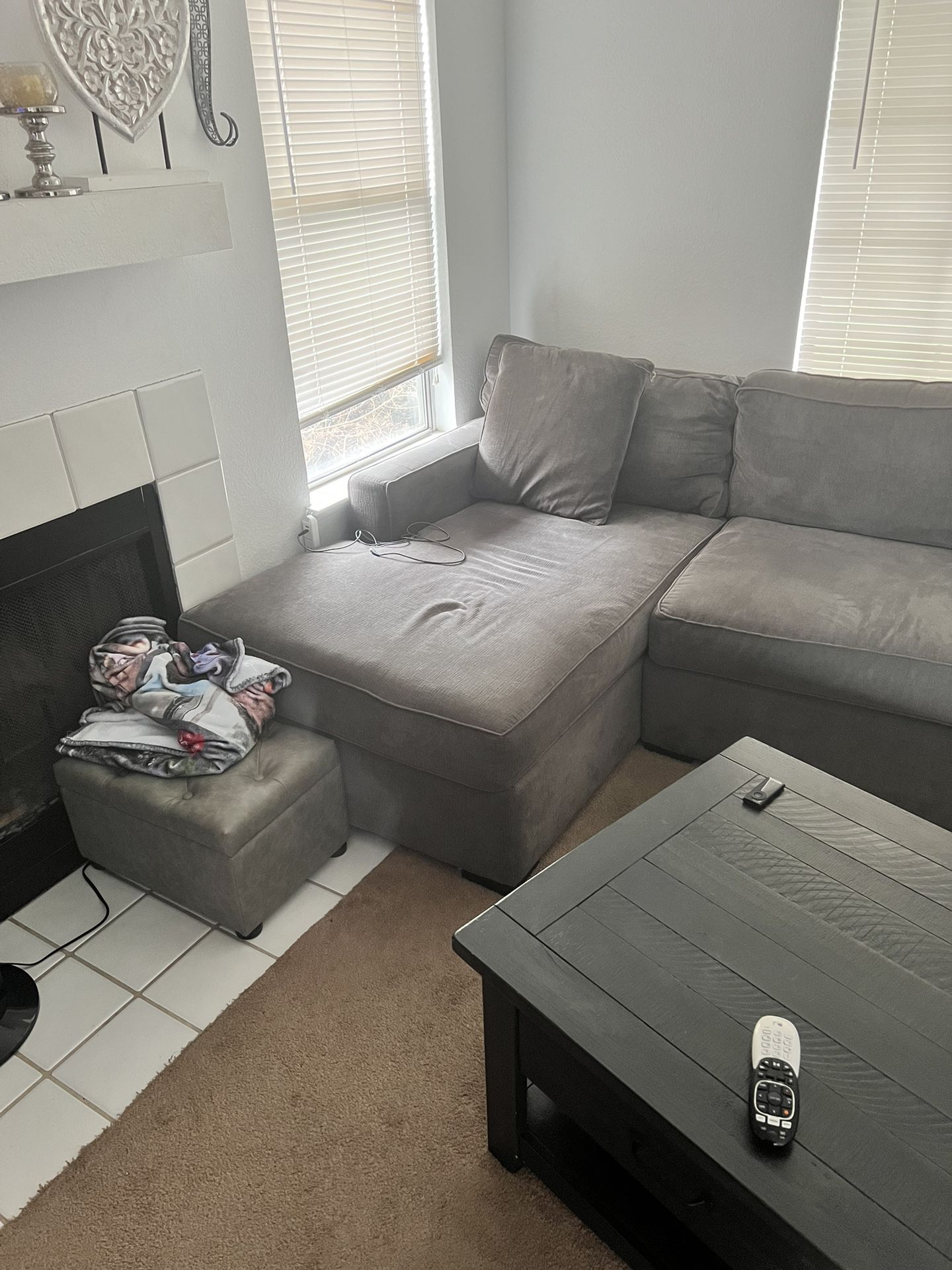 Macy's -Grey sectional