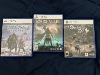 G.O.W Ragnarok Launch Edition, Lords Of The Fallen, Demons Souls Ps5