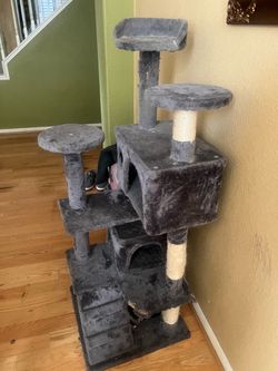 Grey Cat tree tower