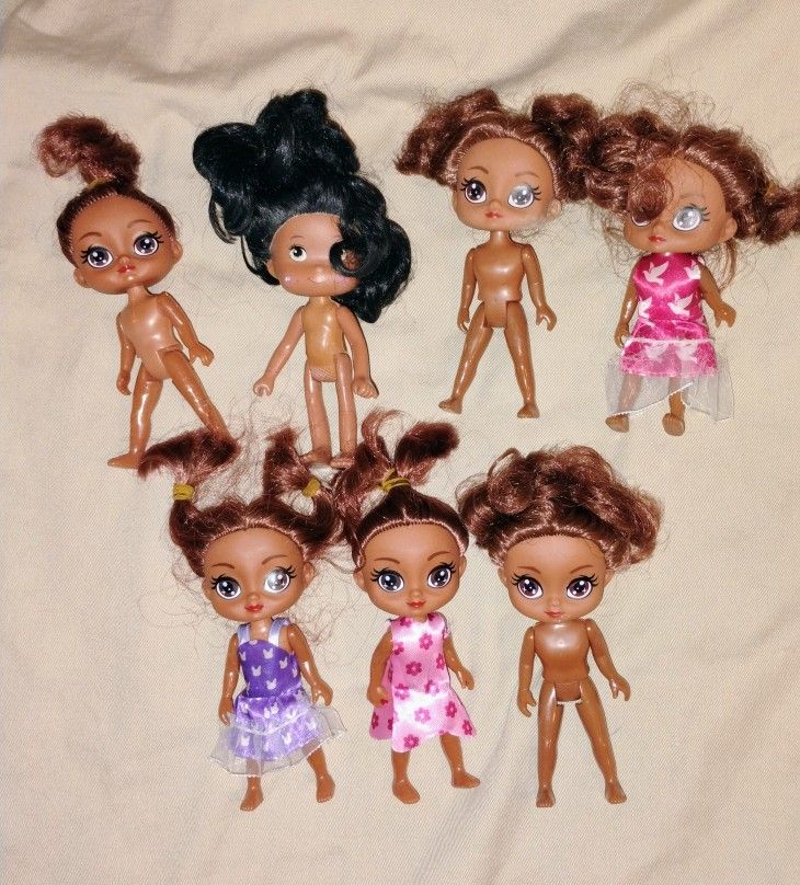 5" Doll lot! I bought them like that and was going to fix them up, but never did