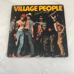 Vintage Village People Live and Sleazy 2 LP Vinyl Record Albums