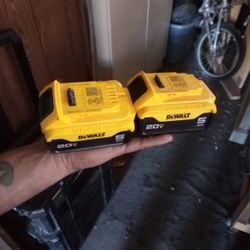Brand New 5ah DeWalt Batteries