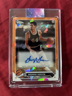 GEORGE “ICE-MAN” GERVIN 2024 TOPPS CHROME AUTOGRAPH CARD - #13/25!!!  ONLY 25 MADE - $100.00!!!