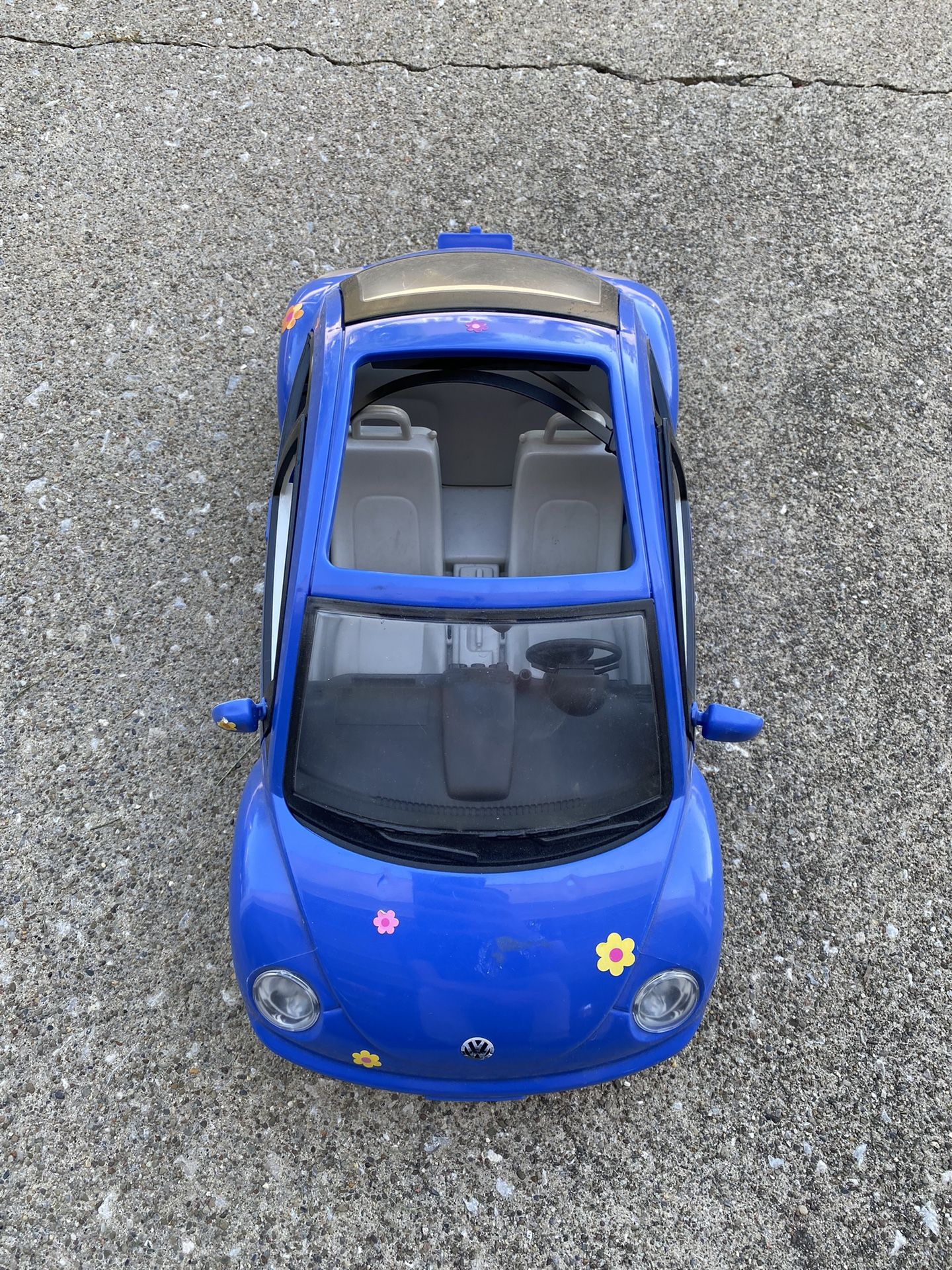 Vintage Blue Volkswagen Barbie Car