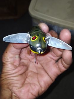 Vintage Wood Heddon Crazy-Crawler Lure $30