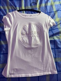 White shit tees guess Los Angeles