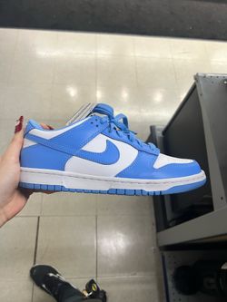 Blue Nike dunk low shoes