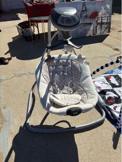 Baby swing, bottle sterilizer, baby car seat