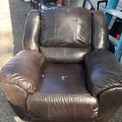 Faux Leather Recliner