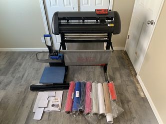 Evo vinyl systems 28” vinyl cutter with HPN black series heat press