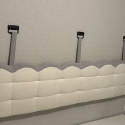 Upholstered King Size Floating Headboard 