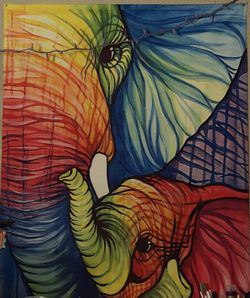 Elephant wall tapestry