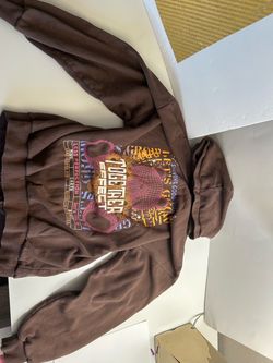 Together Effect Graphic Hoodie Brown