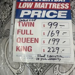 Twin Mattress Special Sale 