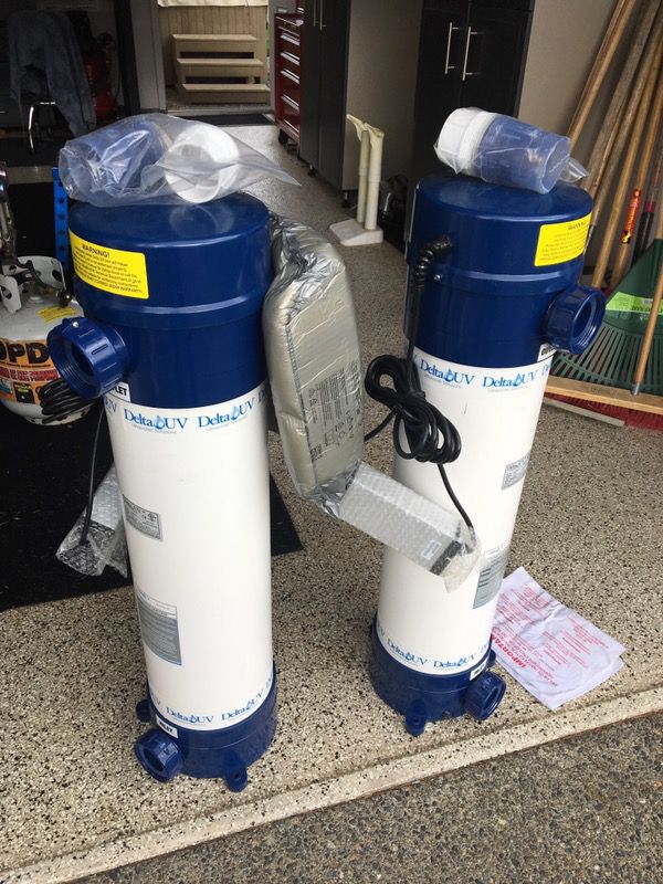 Brand new UV water treatment systems