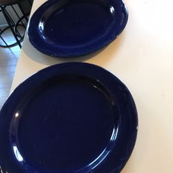 2 Ceramic Dish Diameter 12 inch 