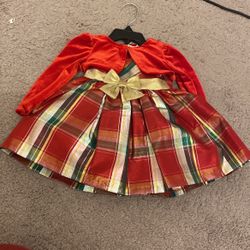Bonnie Baby Red Checkers Dress