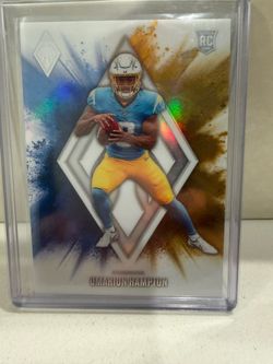 Omarion Hampton 2025 Phoenix Color Blast #4 Los Angeles Chargers