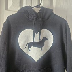 Women's Hoodie Heart Dog Hoodie 