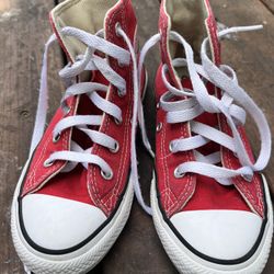 Red Converse (kids) Size 12.5