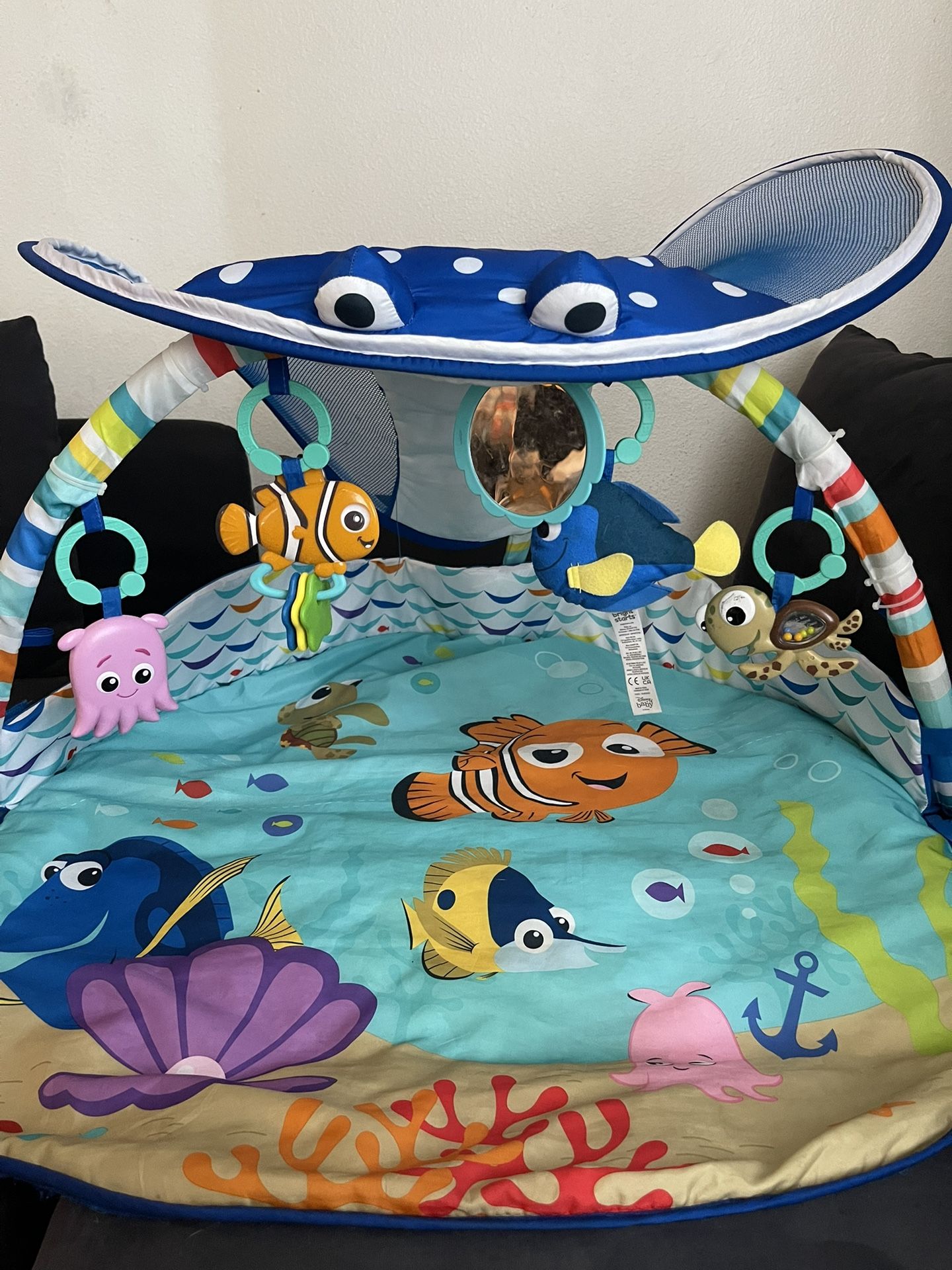 Disney Baby Finding Nemo Mr Ray Ocean Lights Activity Gym