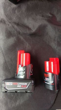 Milwaukee Batterys m12 4.0 and 2.0