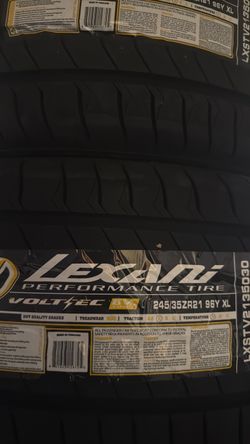 4 new tires 245/35/21 lexani $740 mount and balance cash