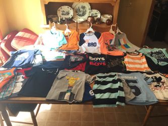 Boys lot summer clothes - 4T (lots of short/tee sets)