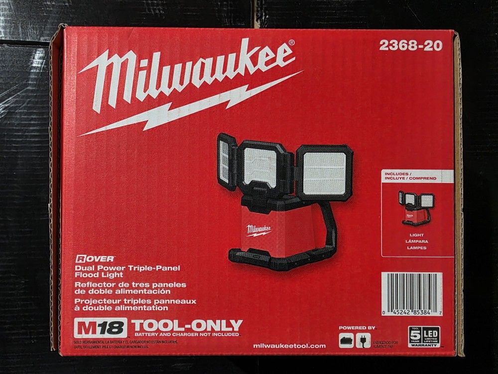 Milwaukee M18 Rover Light Triple Panel 4500 Lumens
