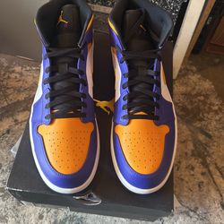 Jordan 1 Mis Lakers Size 13 