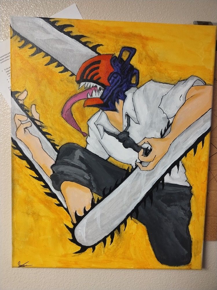 Chainsaw Man Painting