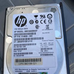 1TB 7200 rpm SATA  