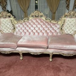 Pink Living Room Set 