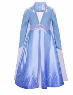 Elsa Frozen 2Girls Costume Dress