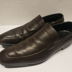 Gucci Loafers Size 12 Mens Formal shoes Dress Shoe Dark Brown Designer Luxury